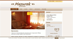 Desktop Screenshot of gosciniecmazurek.pl