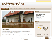 Tablet Screenshot of gosciniecmazurek.pl